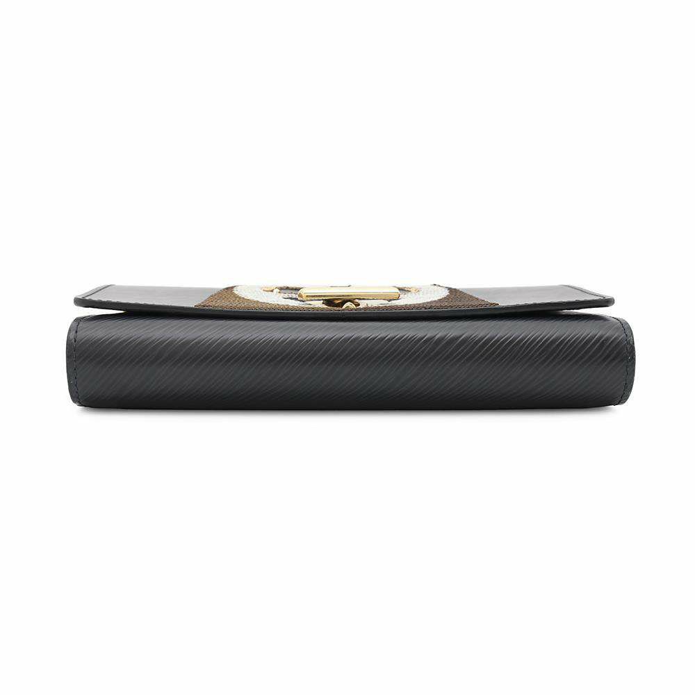 ルイヴィトン チェーンウォレット エピ スパンコール ポルトフォイユ・ツイスト チェーン フクロウ M62334 黒 ブラック 財布