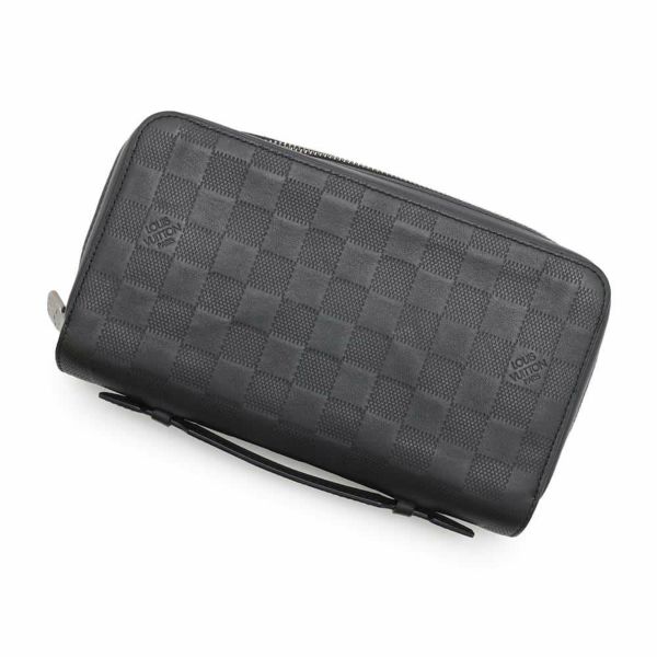 【未使用品】ルイヴィトン ダミエアンフィニ ジッピーXL 長財布 メンズ 黒 LOUIS VUITTON ヴィトン 財布 長財布 ルイヴィトン財布 ダミエ