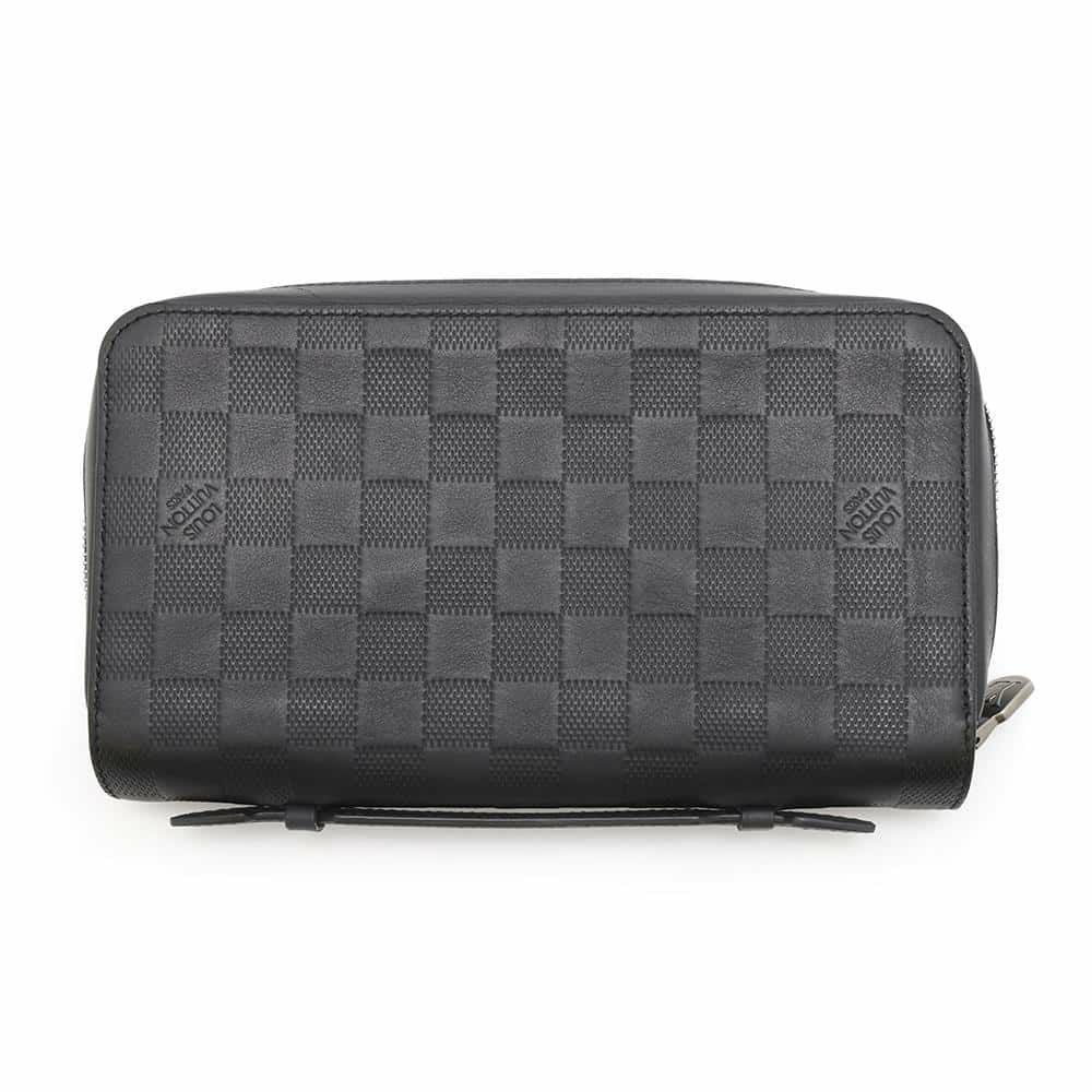ルイヴィトン 長財布 ダミエ・アンフィニ ジッピー XL N61254 オニキス LOUIS VUITTON ハンドル付き ヴィトン 財布 メンズ