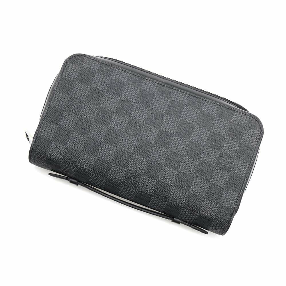 ルイヴィトン 長財布 ダミエ・グラフィット ジッピーXL ハンドル付き N41503 LOUIS VUITTON 財布 ブラック 黒