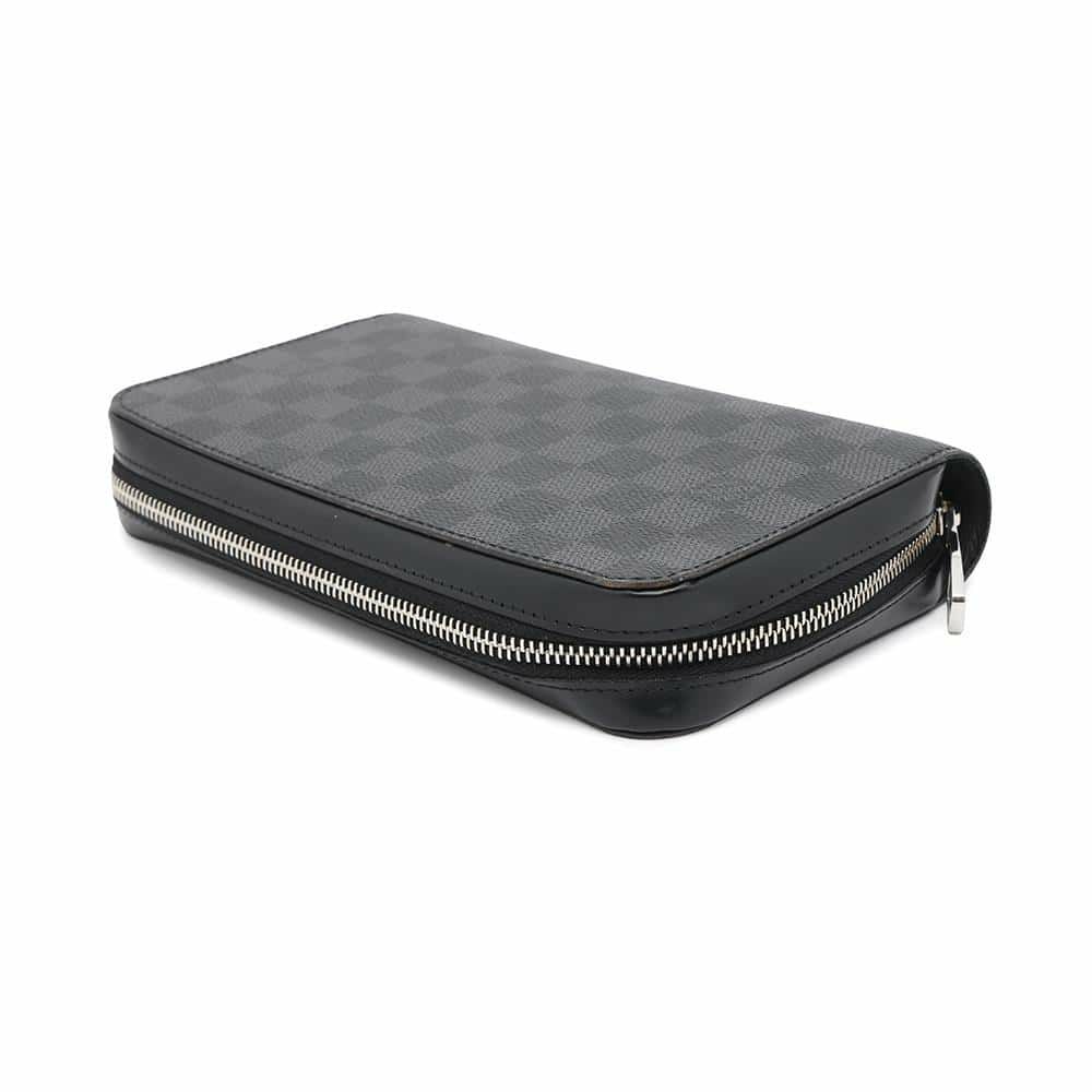 ルイヴィトン 長財布 ダミエ・グラフィット ジッピーXL ハンドル付き N41503 LOUIS VUITTON 財布 ブラック 黒