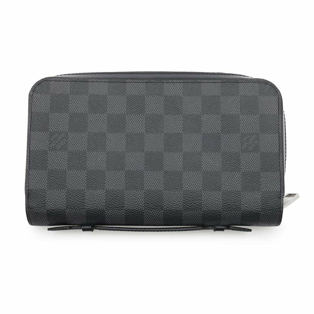 ルイヴィトン 長財布 ダミエ・グラフィット ジッピーXL ハンドル付き N41503 LOUIS VUITTON 財布 ブラック 黒
