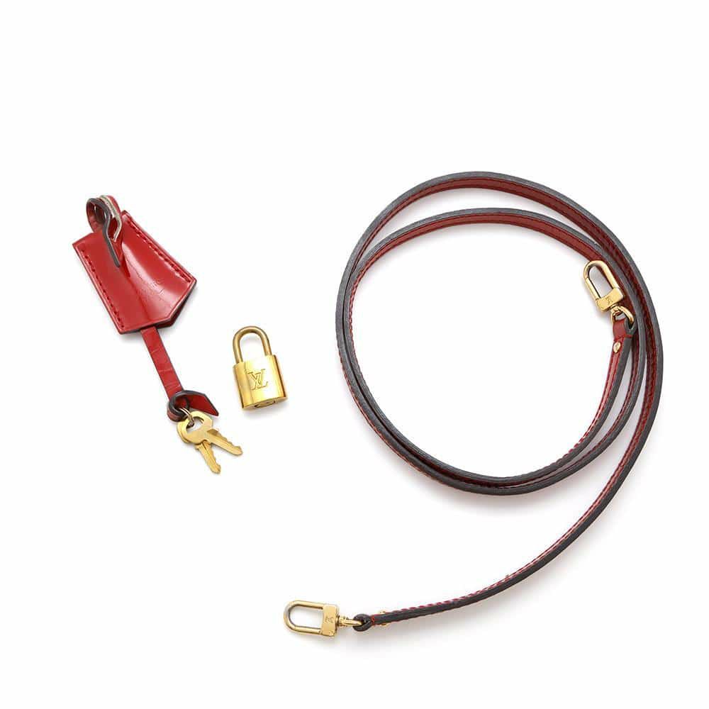 ルイヴィトン ハンドバッグ モノグラム・ヴェルニ アルマBB M90174 LOUIS VUITTON 2way レッド