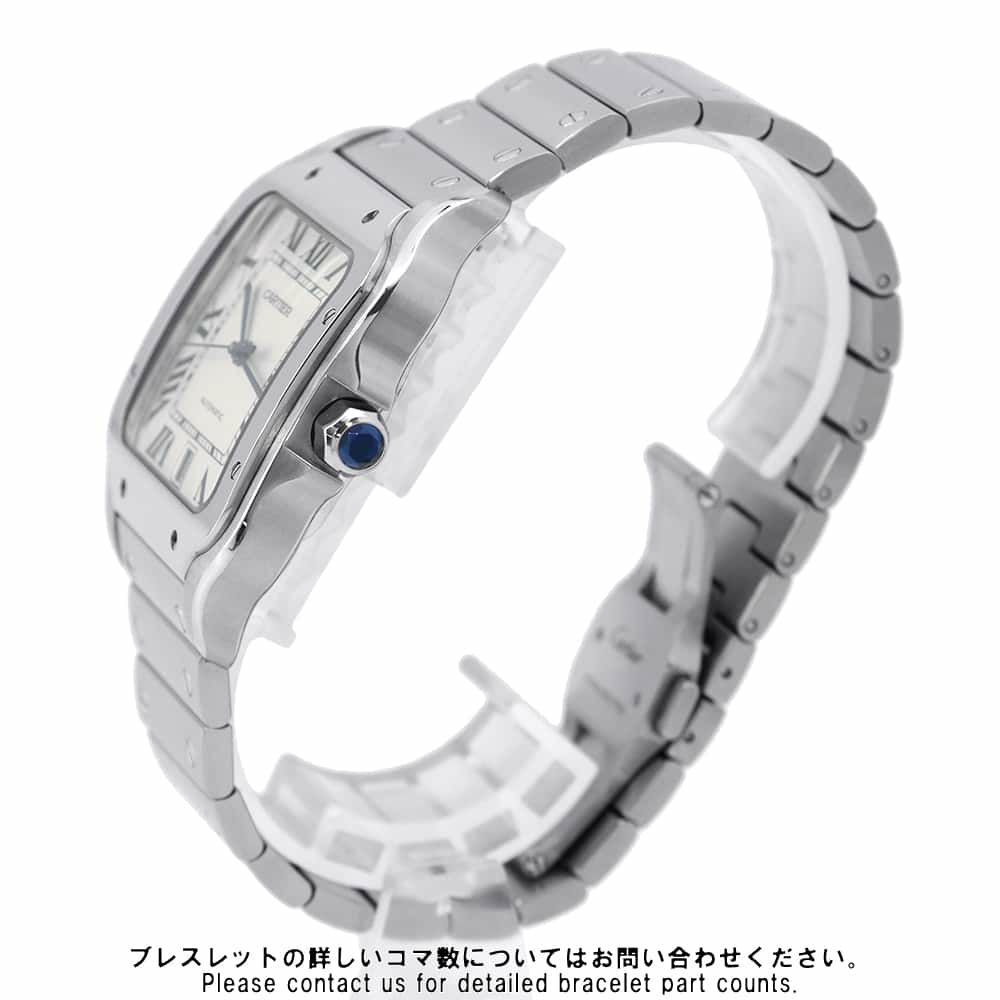 カルティエ サントス ドゥ カルティエ LM WSSA0018 Cartier 腕時計 シルバー文字盤