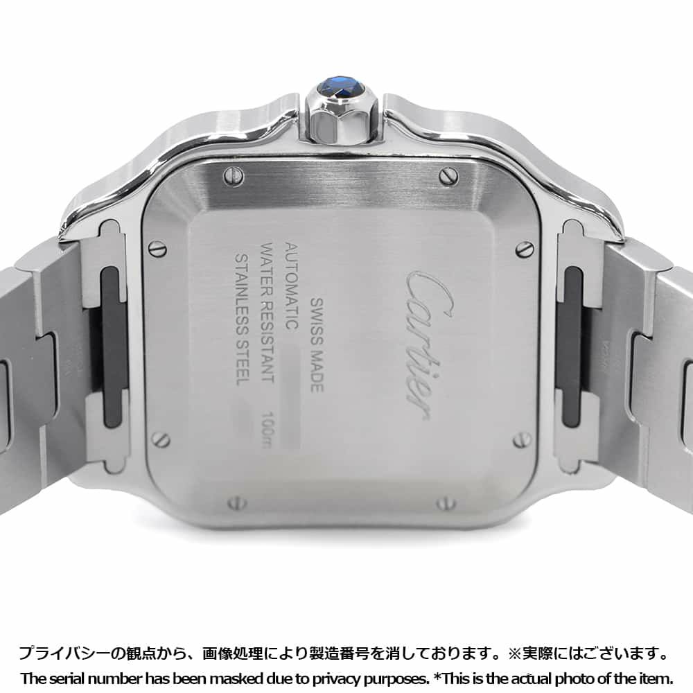 カルティエ サントス ドゥ カルティエ LM WSSA0018 Cartier 腕時計 シルバー文字盤