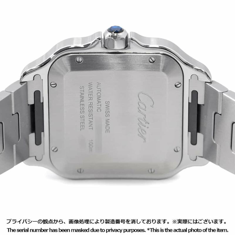 カルティエ サントス ドゥ カルティエ LM WSSA0018 Cartier 腕時計 シルバー文字盤