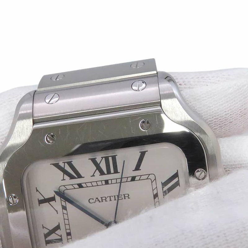 カルティエ サントス ドゥ カルティエ LM WSSA0018 Cartier 腕時計 シルバー文字盤