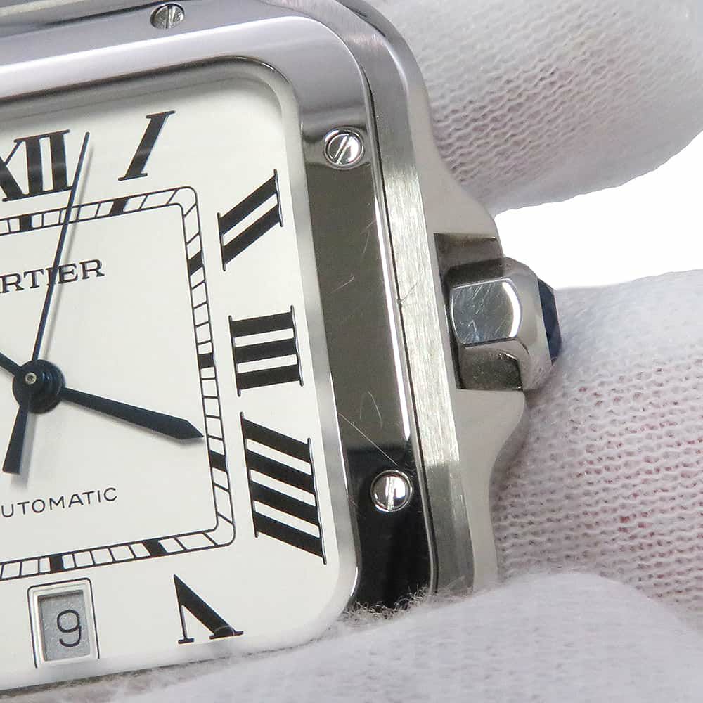 カルティエ サントス ドゥ カルティエ LM WSSA0018 Cartier 腕時計 シルバー文字盤