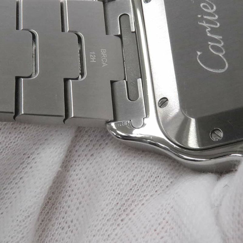 カルティエ サントス ドゥ カルティエ LM WSSA0018 Cartier 腕時計 シルバー文字盤