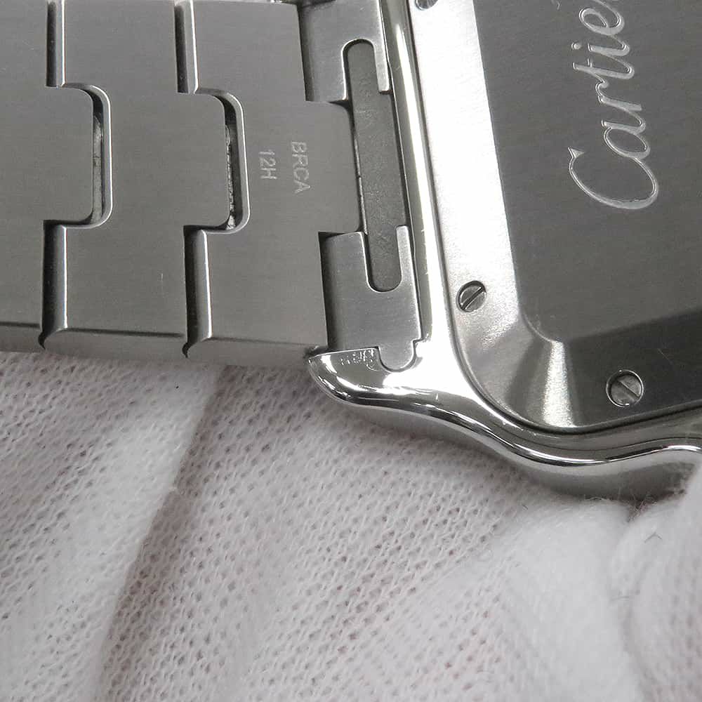 カルティエ サントス ドゥ カルティエ LM WSSA0018 Cartier 腕時計 シルバー文字盤