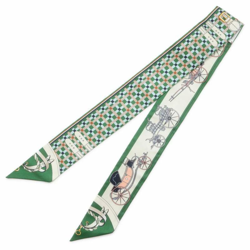 エルメス スカーフ ツイリー Les Voitures Nouvelles 馬車の変遷 シルク HERMES