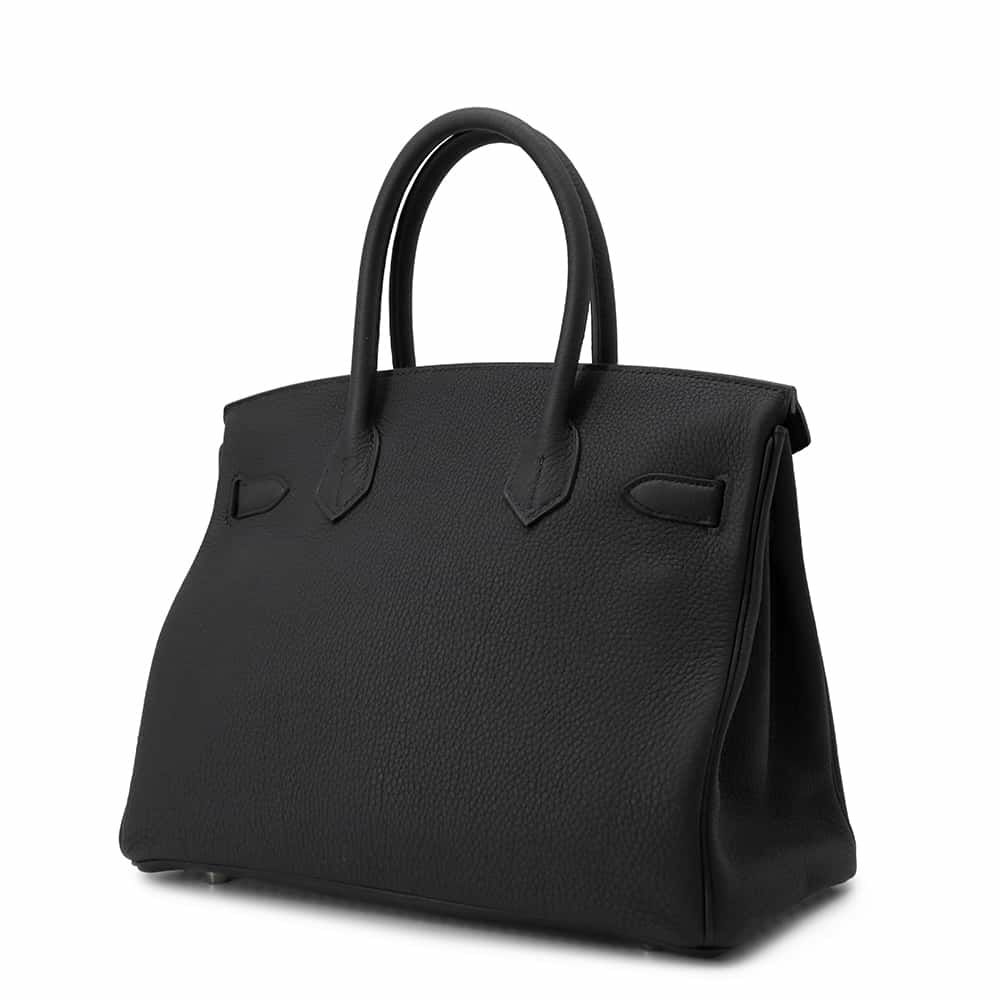 エルメス バーキン30 ブラック/ゴールド金具 トゴ W刻印 HERMES Birkin ハンドバッグ 黒