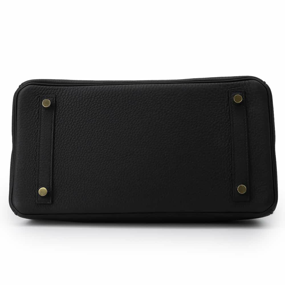 エルメス バーキン30 ブラック/ゴールド金具 トゴ W刻印 HERMES Birkin ハンドバッグ 黒