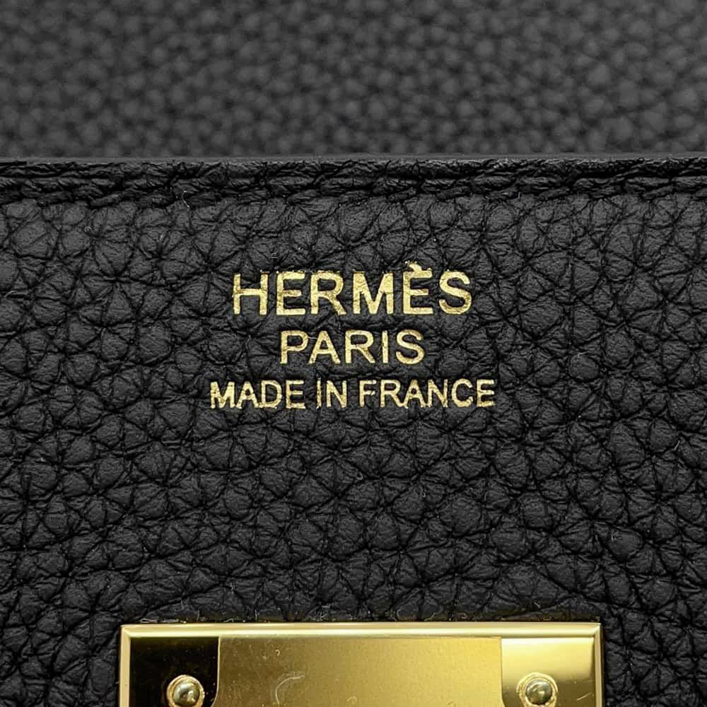 エルメス バーキン30 ブラック/ゴールド金具 トゴ W刻印 HERMES Birkin ハンドバッグ 黒