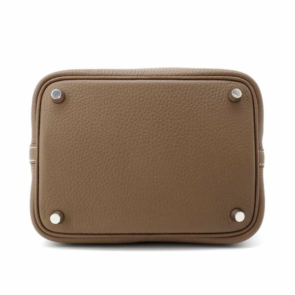 エルメス ピコタンロックPM タッチ エトゥープ/シルバー金具 トリヨンクレマンス/アリゲーターマット Z刻印