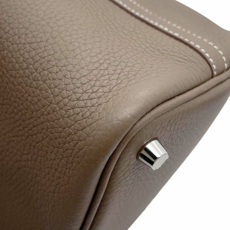 エルメス ピコタンロックPM タッチ エトゥープ/シルバー金具 トリヨンクレマンス/アリゲーターマット Z刻印