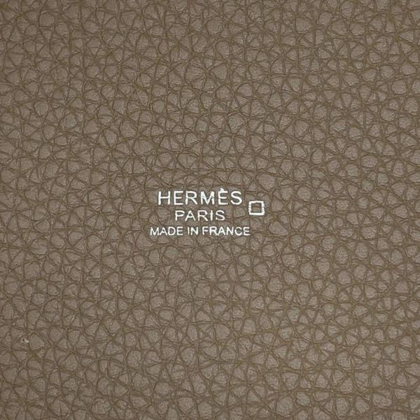 エルメス ピコタンロックPM タッチ エトゥープ/シルバー金具 トリヨンクレマンス/アリゲーターマット Z刻印