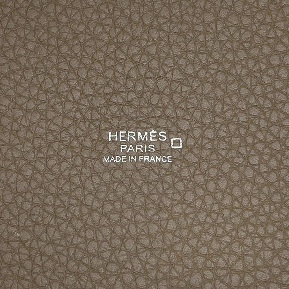 エルメス ピコタンロックPM タッチ エトゥープ/シルバー金具 トリヨンクレマンス/アリゲーターマット Z刻印