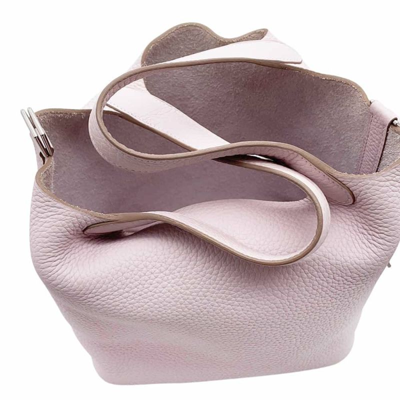 エルメス ハンドバッグ ピコタンロックPM モーヴペール/シルバー金具 トリヨンクレマンス W刻印