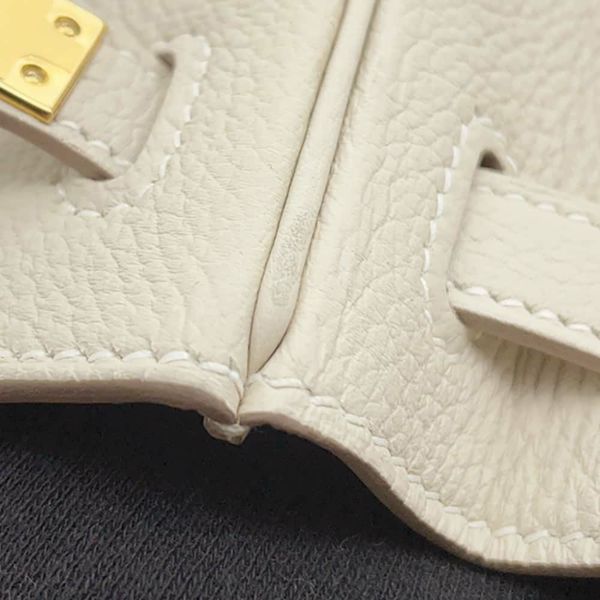 エルメス ハンドバッグ ケリー25 内縫い クレ/ゴールド金具 トゴ Z刻印 HERMES 2wayショルダー