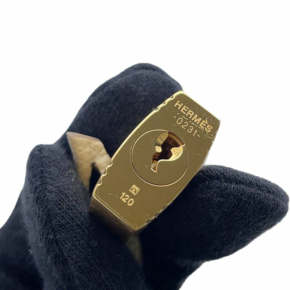 エルメス ハンドバッグ ケリー25 内縫い クレ/ゴールド金具 トゴ Z刻印 HERMES 2wayショルダー