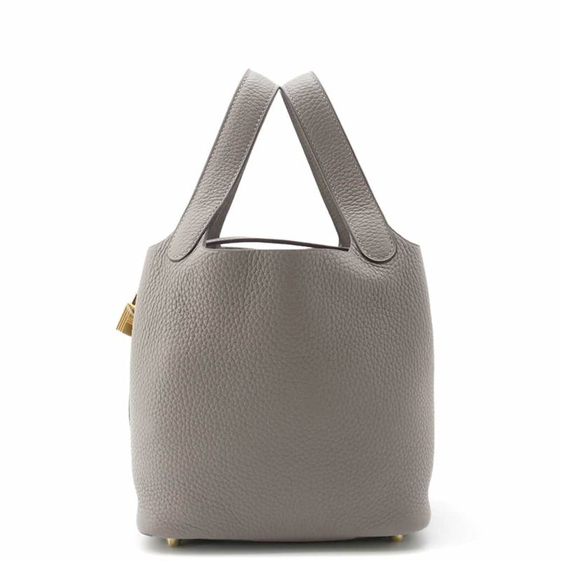 エルメス ハンドバッグ ピコタンロックPM グリメイヤー/ゴールド金具 トリヨンクレマンス U刻印