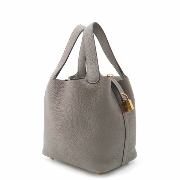 エルメス ハンドバッグ ピコタンロックPM グリメイヤー/ゴールド金具 トリヨンクレマンス U刻印