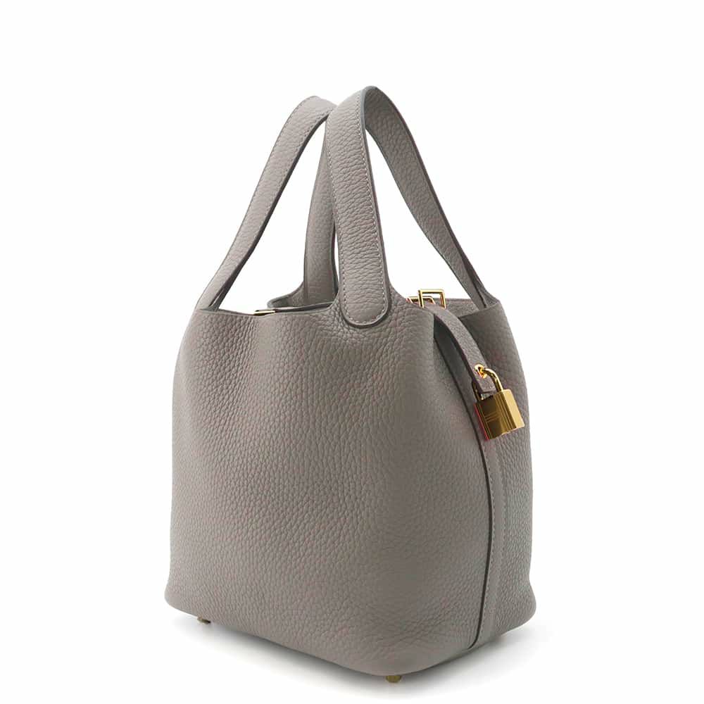 エルメス ハンドバッグ ピコタンロックPM グリメイヤー/ゴールド金具 トリヨンクレマンス U刻印