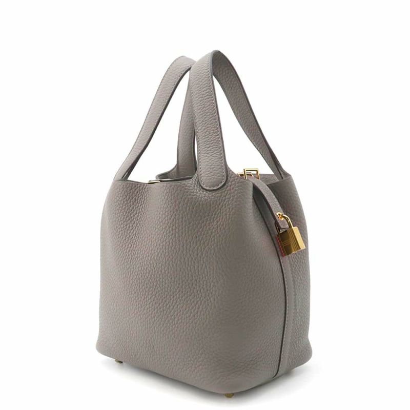 エルメス ハンドバッグ ピコタンロックPM グリメイヤー/ゴールド金具 トリヨンクレマンス U刻印