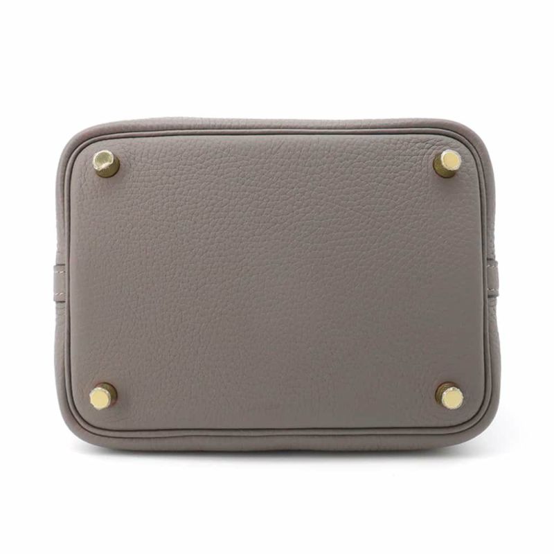 エルメス ハンドバッグ ピコタンロックPM グリメイヤー/ゴールド金具 トリヨンクレマンス U刻印