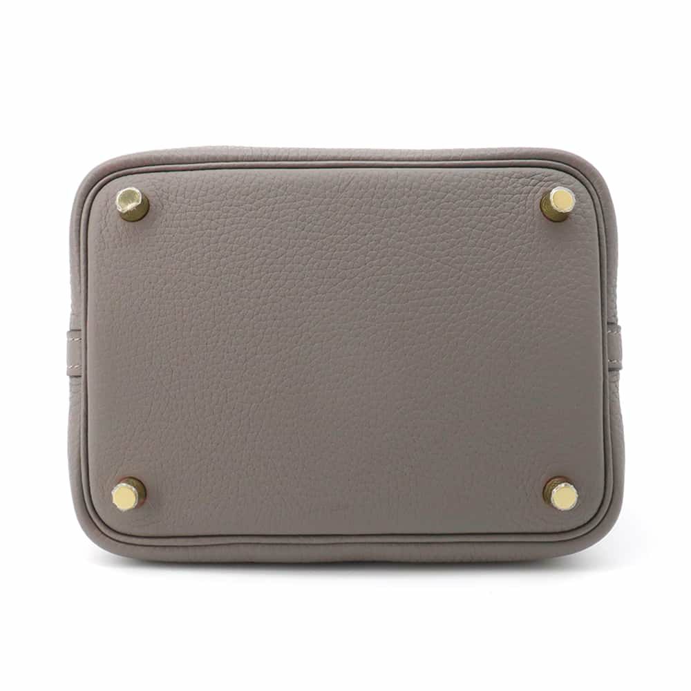エルメス ハンドバッグ ピコタンロックPM グリメイヤー/ゴールド金具 トリヨンクレマンス U刻印
