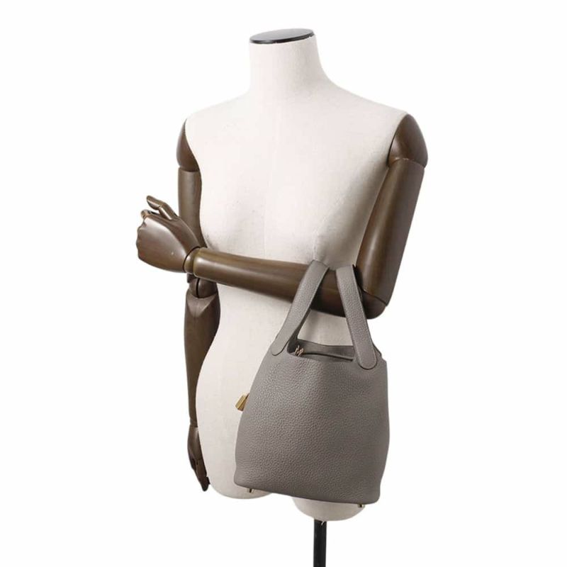 エルメス ハンドバッグ ピコタンロックPM グリメイヤー/ゴールド金具 トリヨンクレマンス U刻印