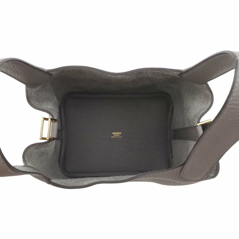 エルメス ハンドバッグ ピコタンロックPM グリメイヤー/ゴールド金具 トリヨンクレマンス U刻印