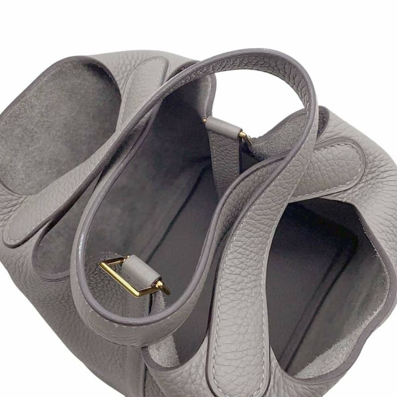 エルメス ハンドバッグ ピコタンロックPM グリメイヤー/ゴールド金具 トリヨンクレマンス U刻印