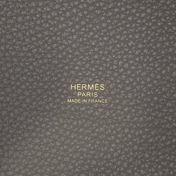 エルメス ハンドバッグ ピコタンロックPM グリメイヤー/ゴールド金具 トリヨンクレマンス U刻印