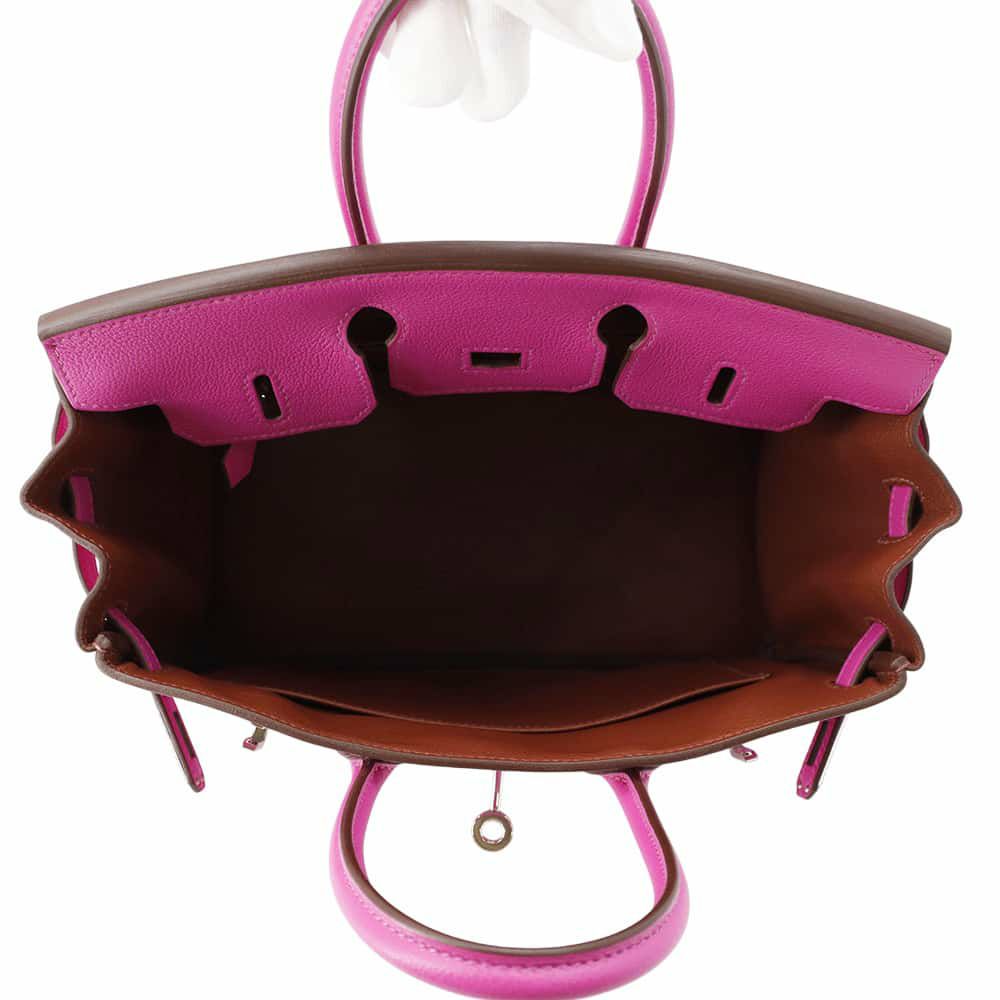 エルメス バーキン25 ヴェルソ マグノリア/シエンヌ/シルバー金具 トリヨンノビーヨ Z刻印 HERMES Birkin ハンドバッグ