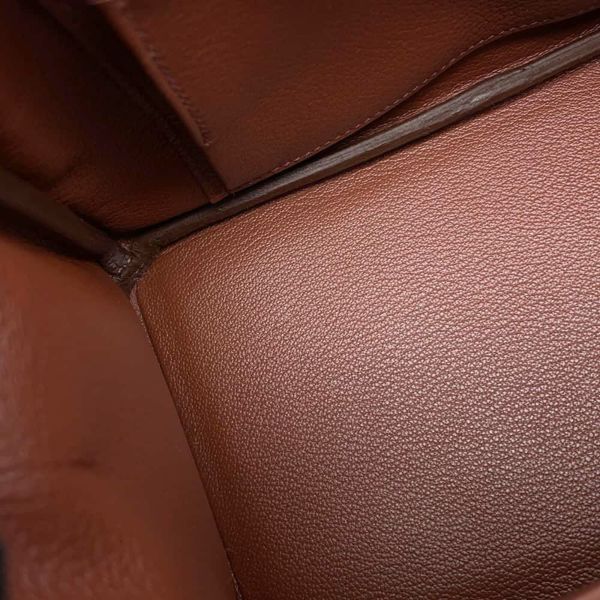 エルメス バーキン25 ヴェルソ マグノリア/シエンヌ/シルバー金具 トリヨンノビーヨ Z刻印 HERMES Birkin ハンドバッグ