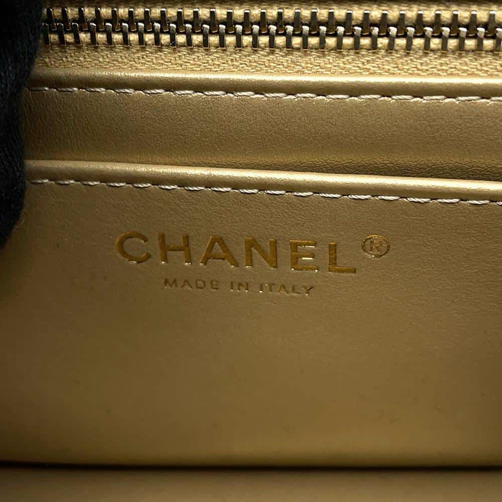 シャネル チェーンショルダーバッグ ミニマトラッセ ココマーク ココボール ラムスキン AS1786 CHANEL 黒