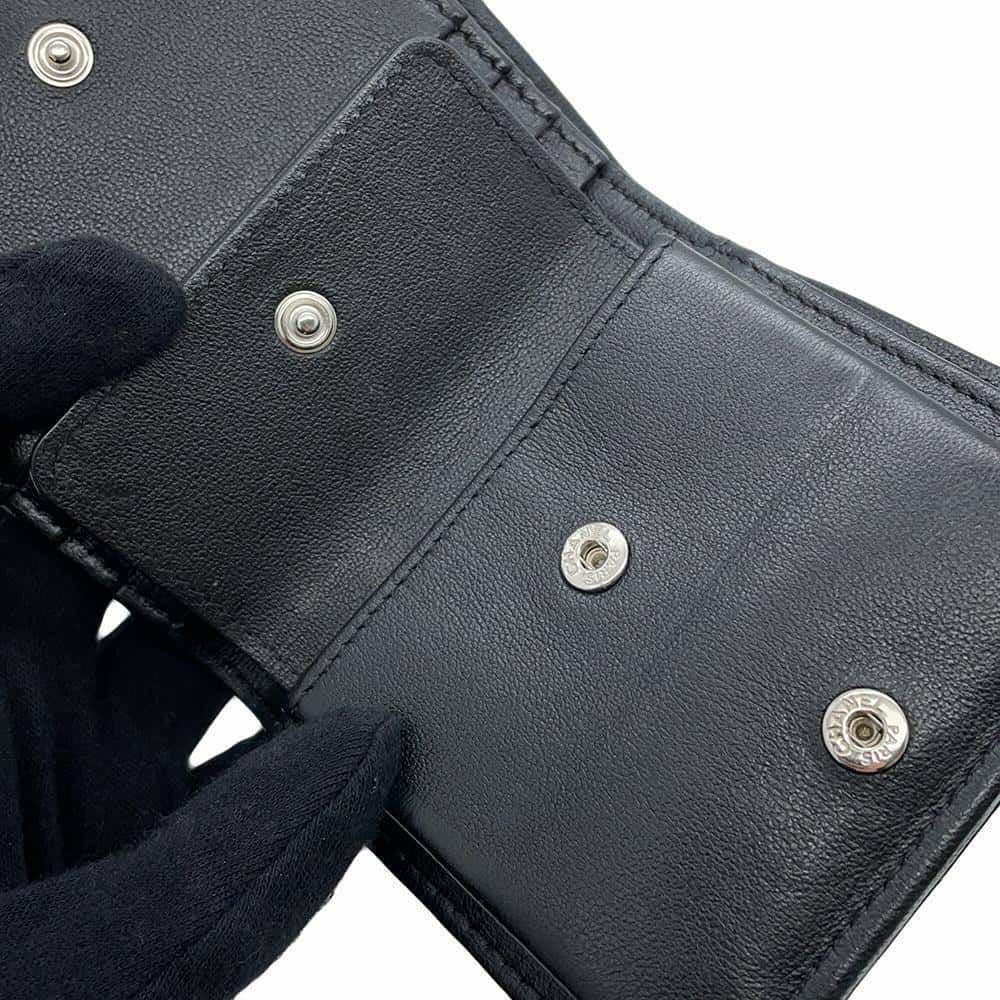 シャネル 二つ折り財布 マトラッセ ココマーク ラムスキン AP3407 CHANEL 財布 黒