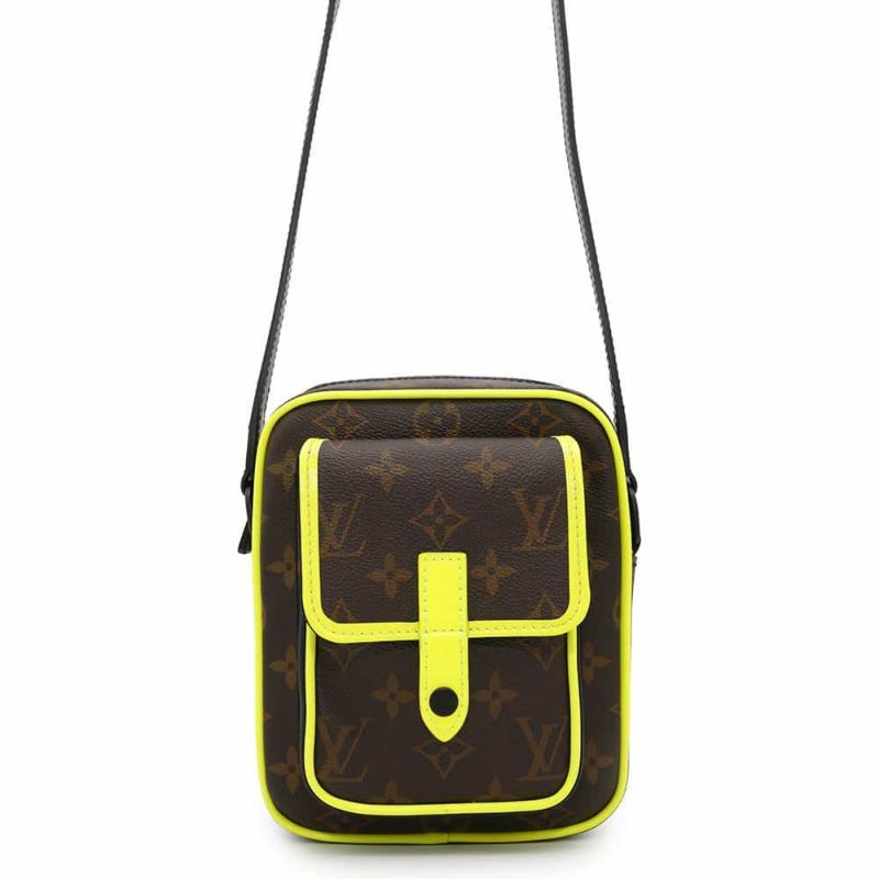 ルイヴィトン ショルダーバッグ モノグラム・マカサー クリストファー・ウエアラブルウォレット M80793 バッグ ブラック 黒