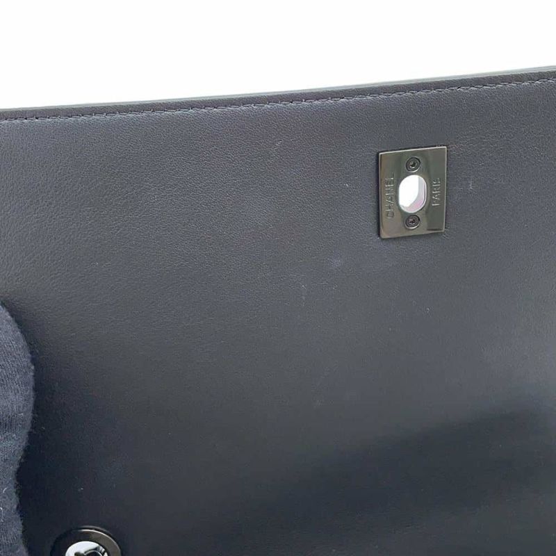 シャネル チェーンショルダーバッグ ココマーク フルフラップ レザー CHANEL バッグ 黒