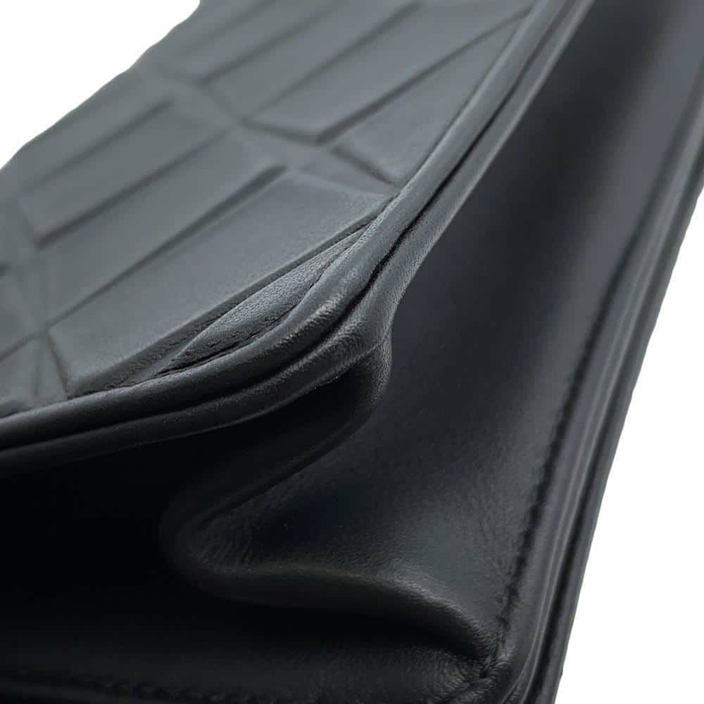 シャネル チェーンショルダーバッグ ココマーク フルフラップ レザー CHANEL バッグ 黒