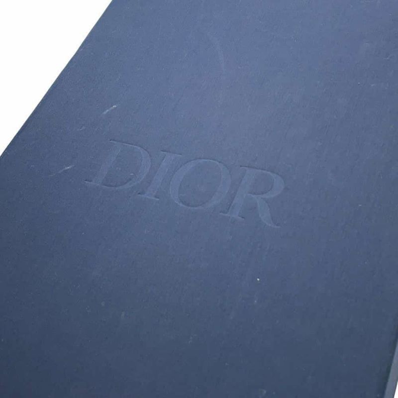 クリスチャン・ディオール サンダル オブリーク ビーズ レザー メンズサイズ41 1/2 3SV097ZCC Dior トロッター スリッパ 靴 黒