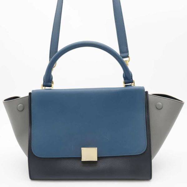セリーヌ ハンドバッグ トラペーズ レザー CELINE バッグ 2wayショルダーバッグ