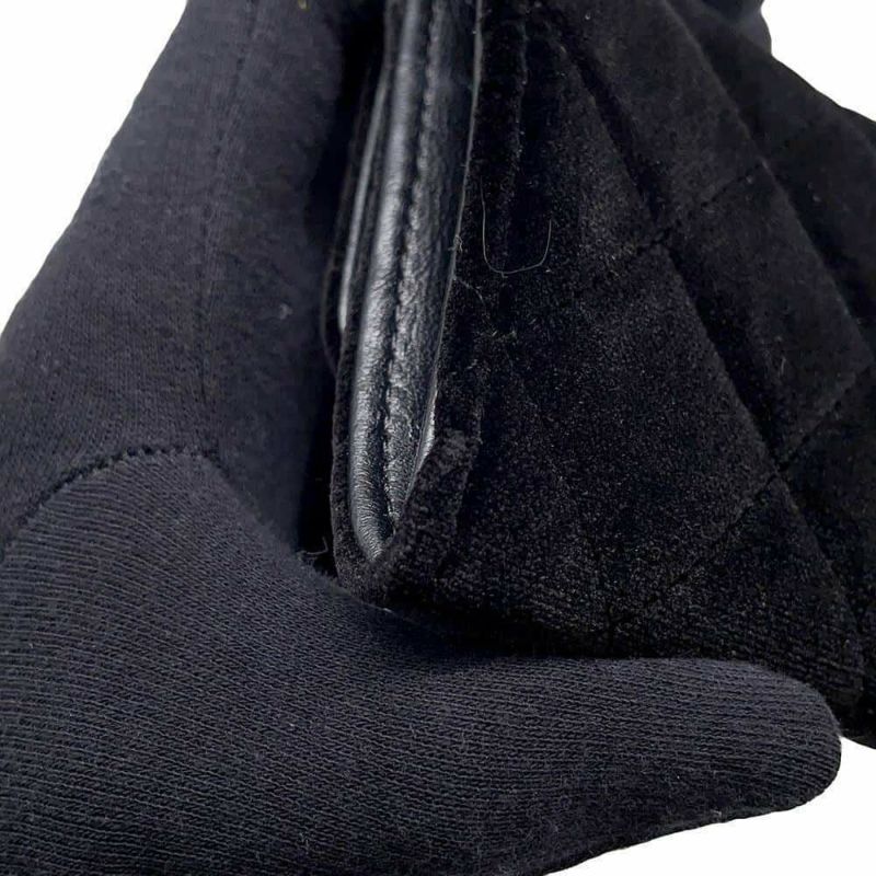 シャネル コインケース マトラッセ ココマーク ベロア ラインストーン CHANEL 財布 黒 ノベルティ