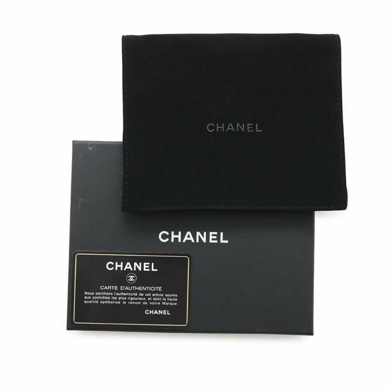 シャネル コインケース マトラッセ ココマーク ベロア ラインストーン CHANEL 財布 黒 ノベルティ