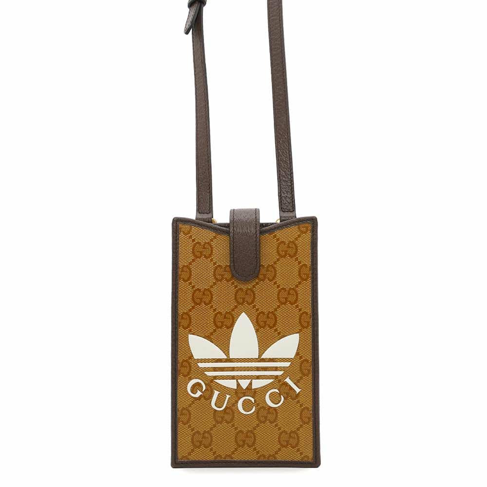 グッチ フォンケース GGクリスタル アディダスコラボ 702203 GUCCI フォンケース ポシェット