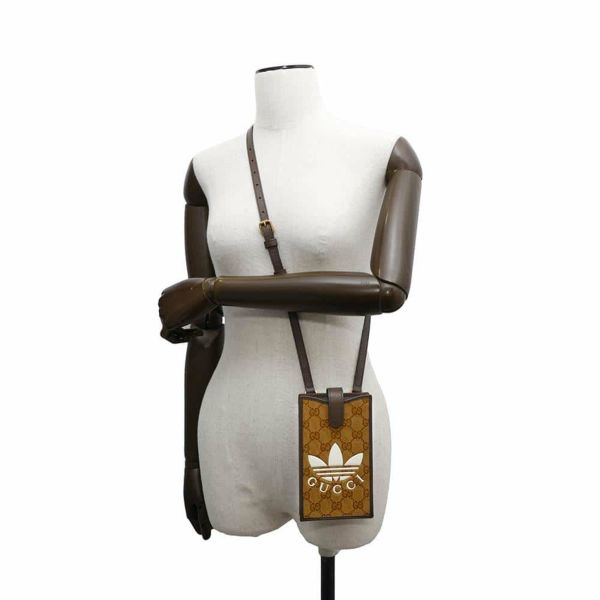 グッチ フォンケース GGクリスタル アディダスコラボ 702203 GUCCI フォンケース ポシェット