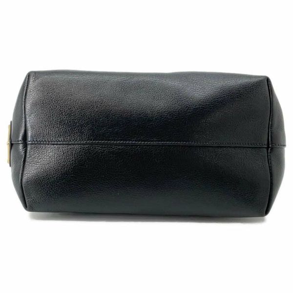 プラダ ハンドバッグ エンボスロゴ レザー 1BA111 PRADA 2way 黒