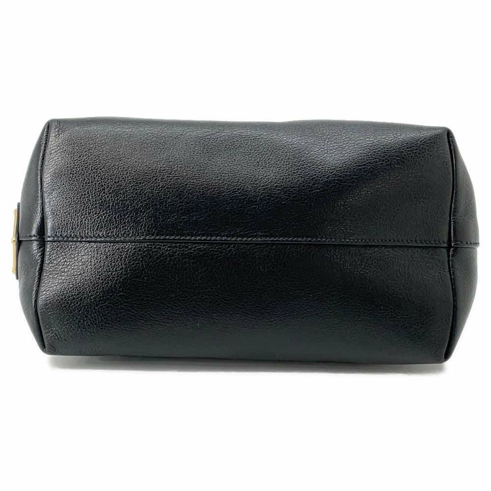 プラダ ハンドバッグ エンボスロゴ レザー 1BA111 PRADA 2way 黒